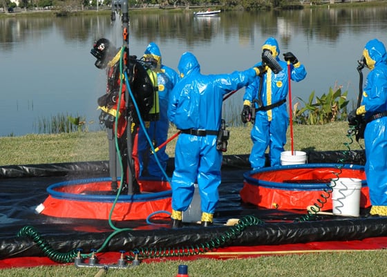 Hazmat Diving, Diving in Contaminated Waters