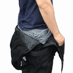 diving bib pants black